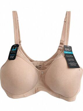 NWT 40C tan bra.  BALI smoothing, breathable wireLESS bra. "Comfortable Support"